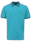 Polo Canali light blue short sleeve