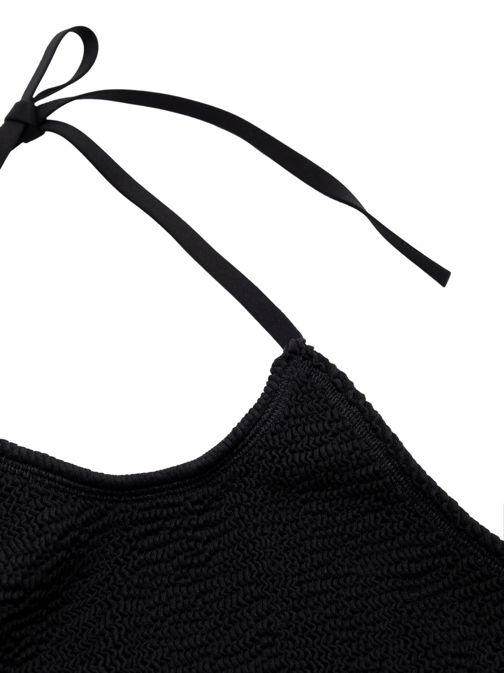 Bottega Veneta Black Pleated Knit Two-Piece Swimwear Set – Siebentaschen