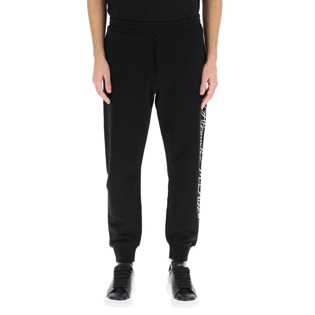 Alexander McQueen Logo Cotton Pants – Siebentaschen