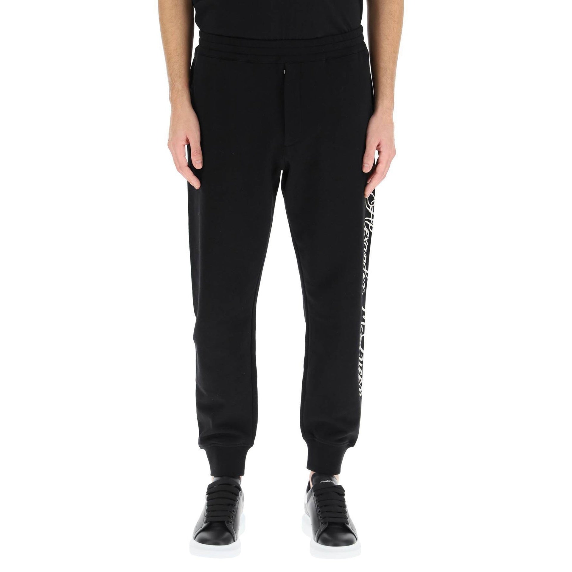 Alexander McQueen Logo Cotton Pants – Siebentaschen
