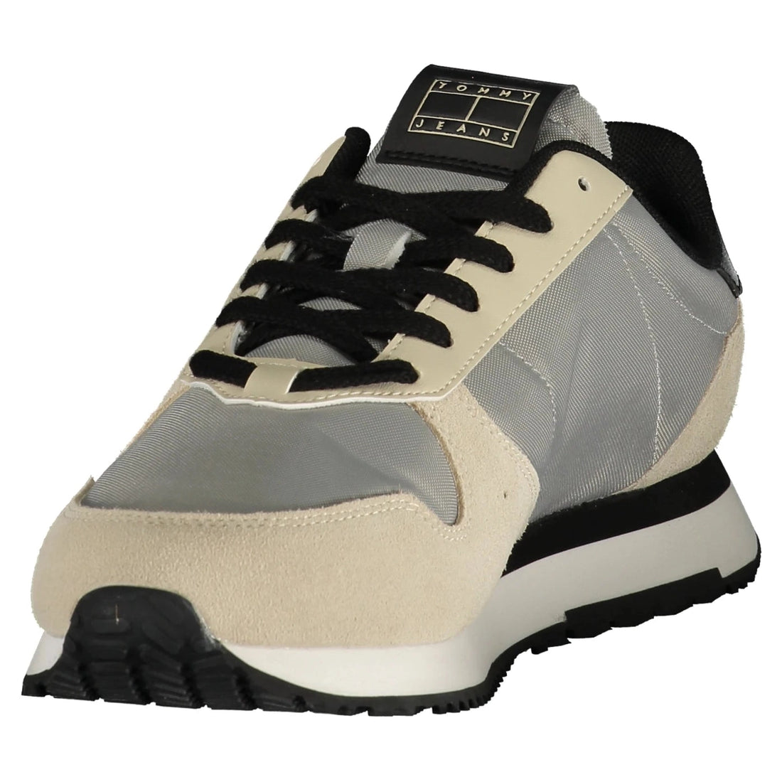 Men’s Grey Sports Shoes with Laces and Removable Footbed