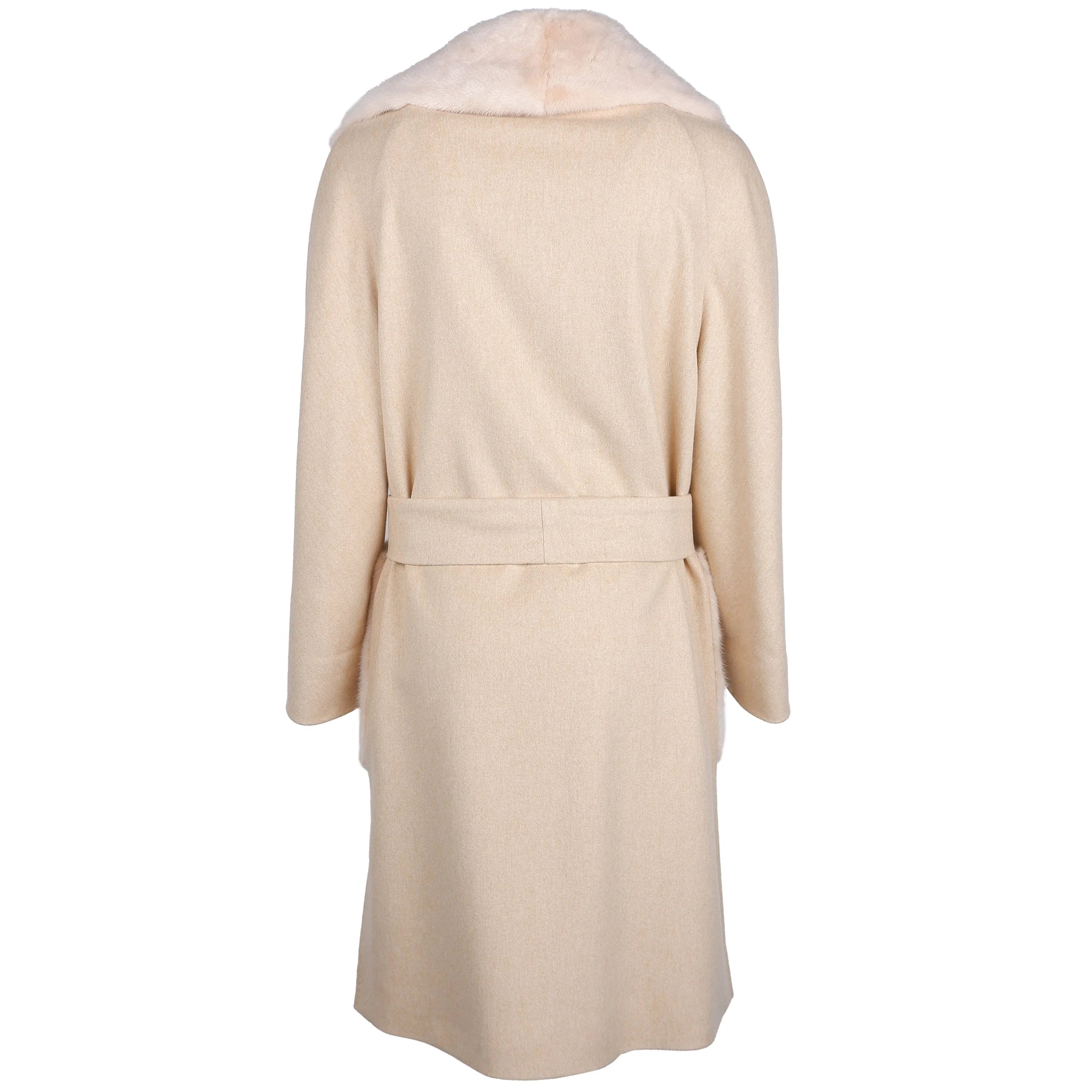 Loro Piana Fabric Coats Beige Woman