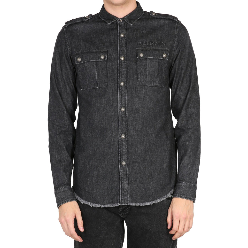 Balmain Cotton Denim Shirt