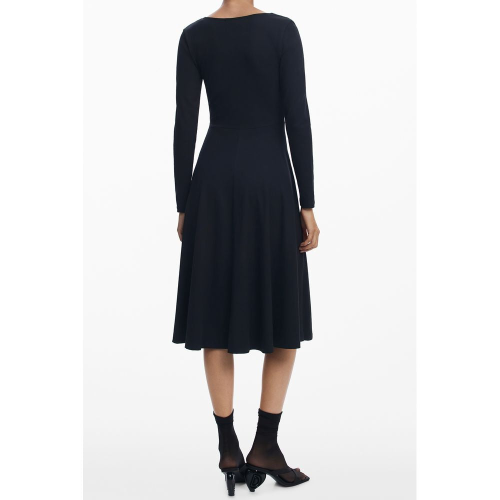 Desigual Schwarzes Baumwollkleid für Damen