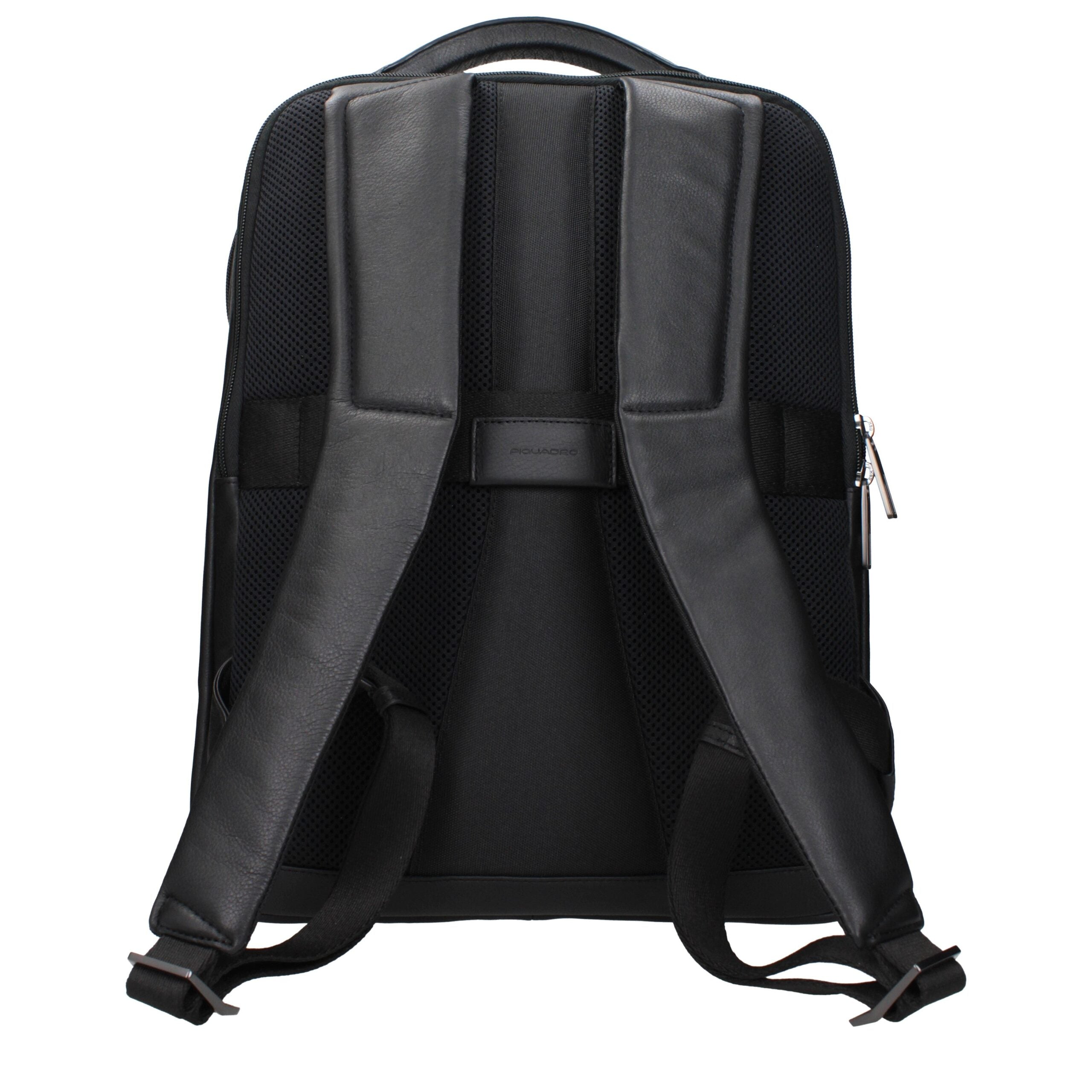 Piquadro Black Leather Backpack