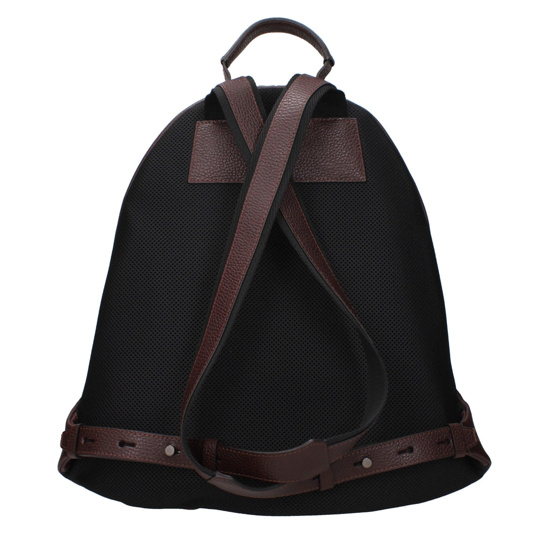Pineider Brown Leather Backpack