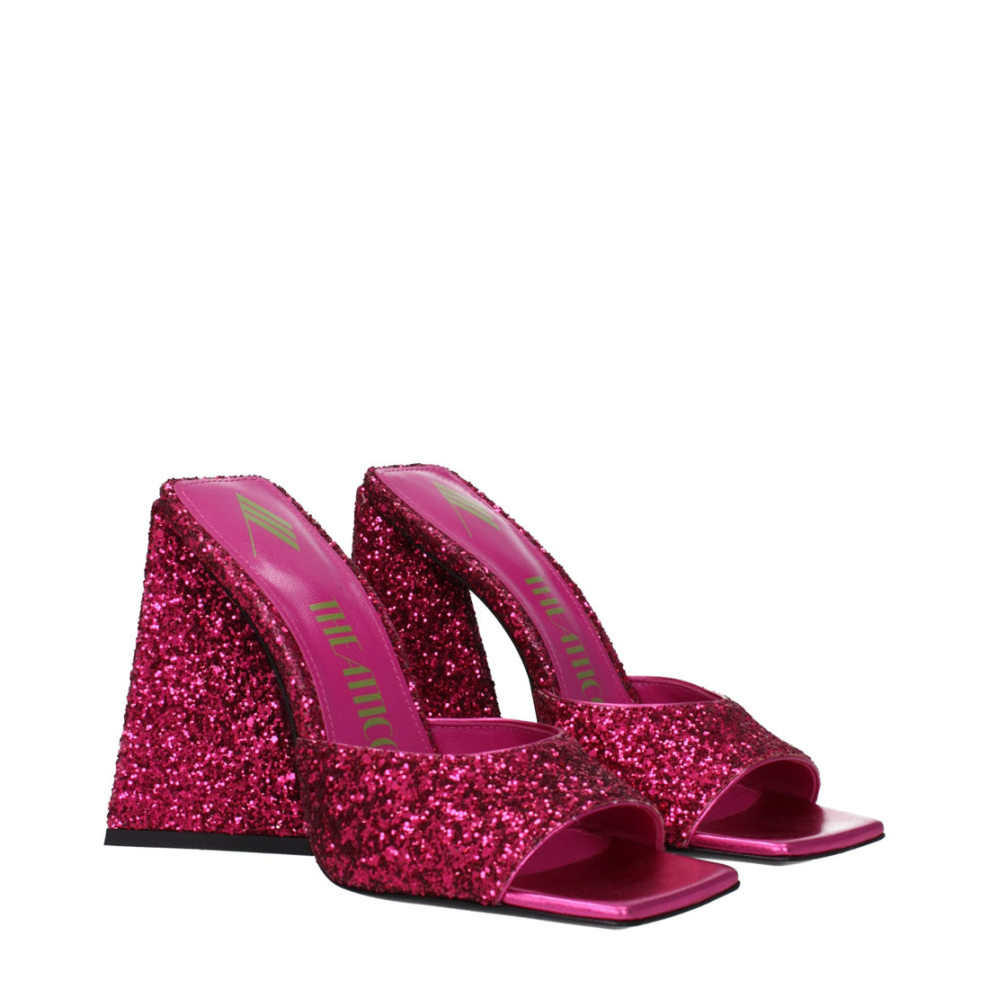 The Attico Pink Plastic Platform Sandals