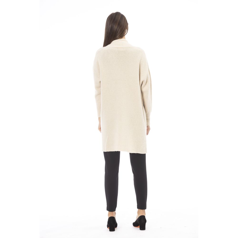 Alpha Studio White Alpaca Women Cardigan