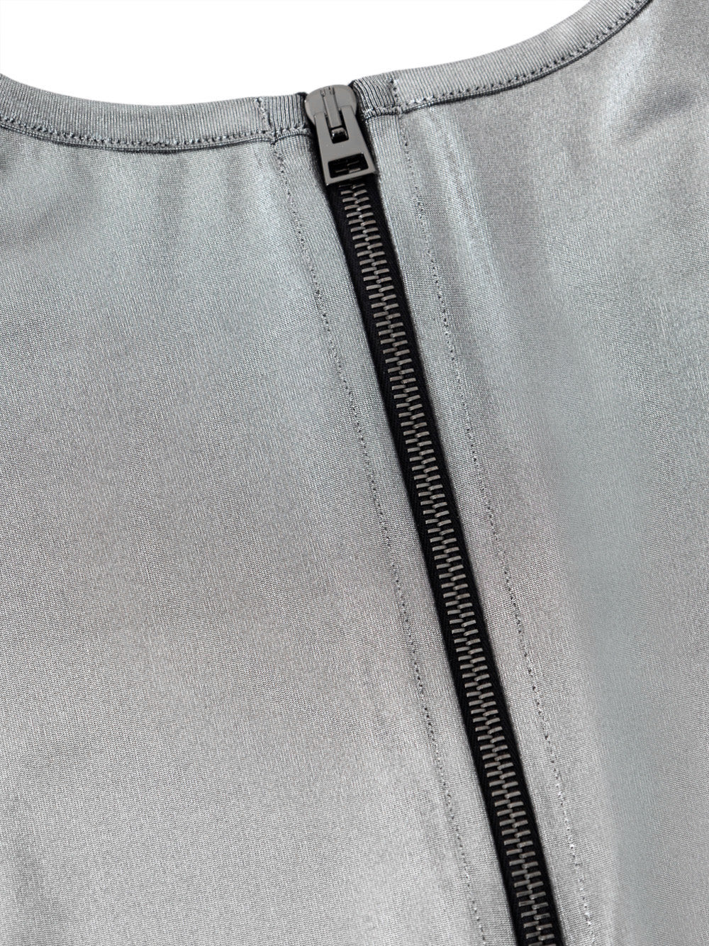 Tom Ford Silver Metallic Long-Sleeve Top – Siebentaschen
