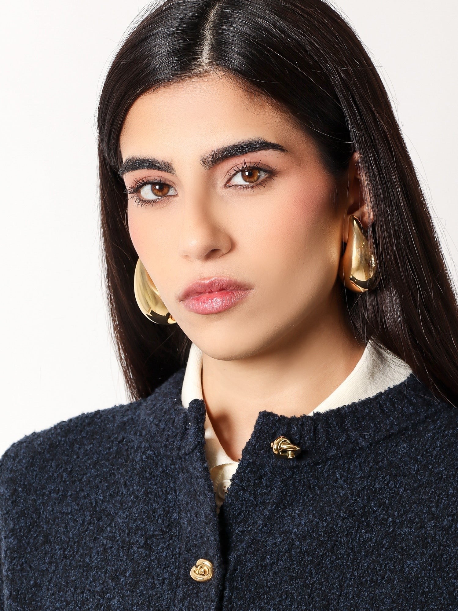 Bottega Veneta 925 stearling silver earrings