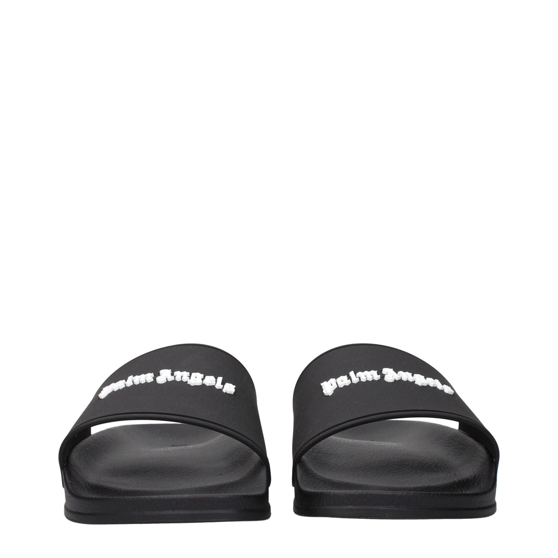 Palm Angels Black Cotton Slippers
