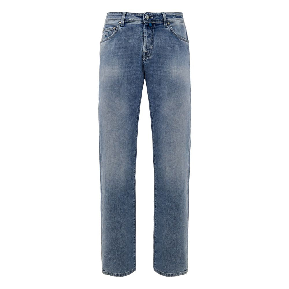 Jacob Cohen Blue Cotton Skinny Jean