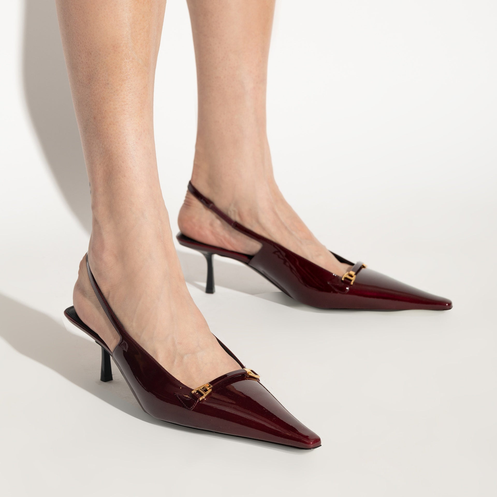 Saint Laurent 'Carine' Leather Slingback Pumps
