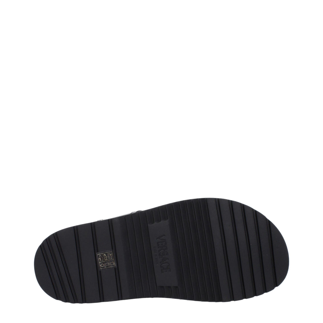 Versace Black Leather Sandals