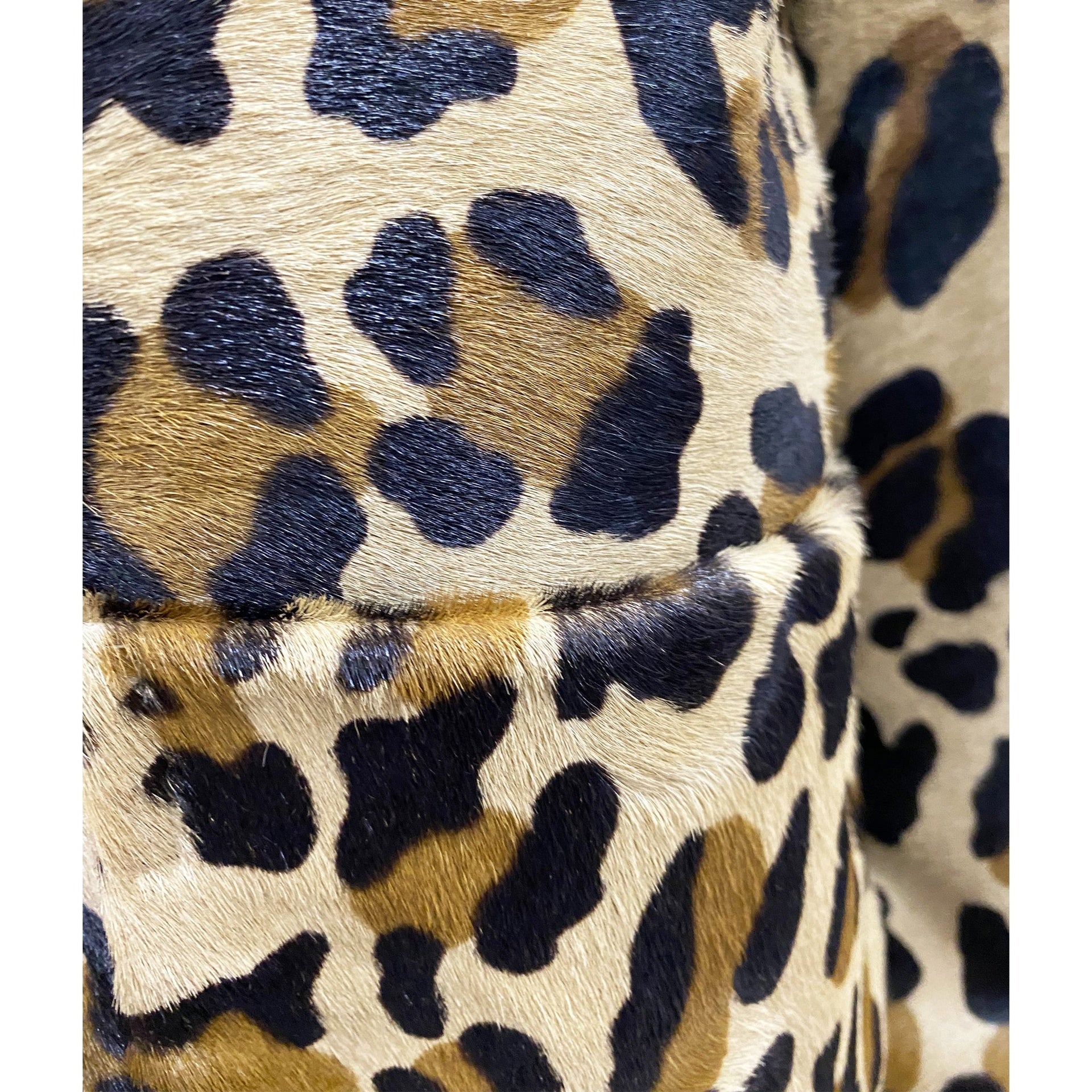 DSQUARED2 Leopard Calf Hair Cropped Jacket – Siebentaschen