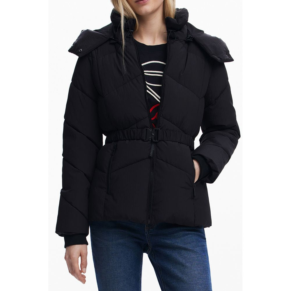 Desigual Schwarze Polyester-Damenjacke