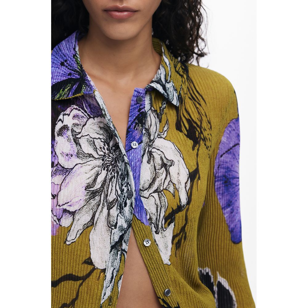 Desigual Grünes Polyester-Damenhemd