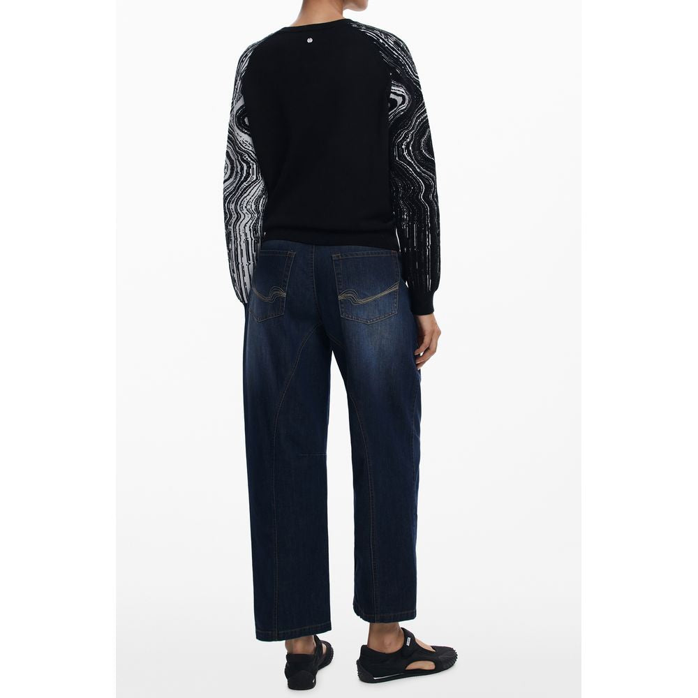 Desigual Schwarzer Polyester Damenpullover