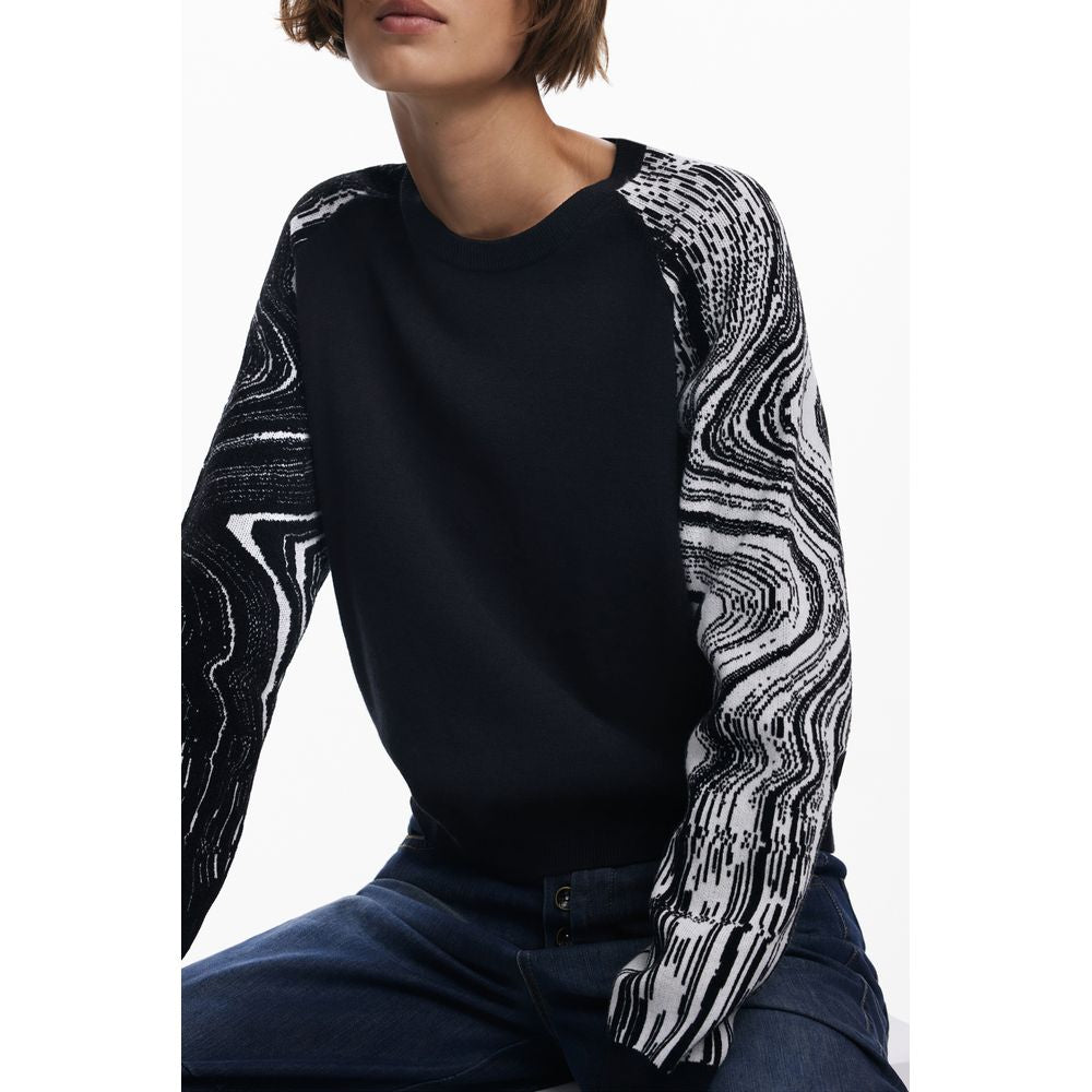 Desigual Schwarzer Polyester Damenpullover