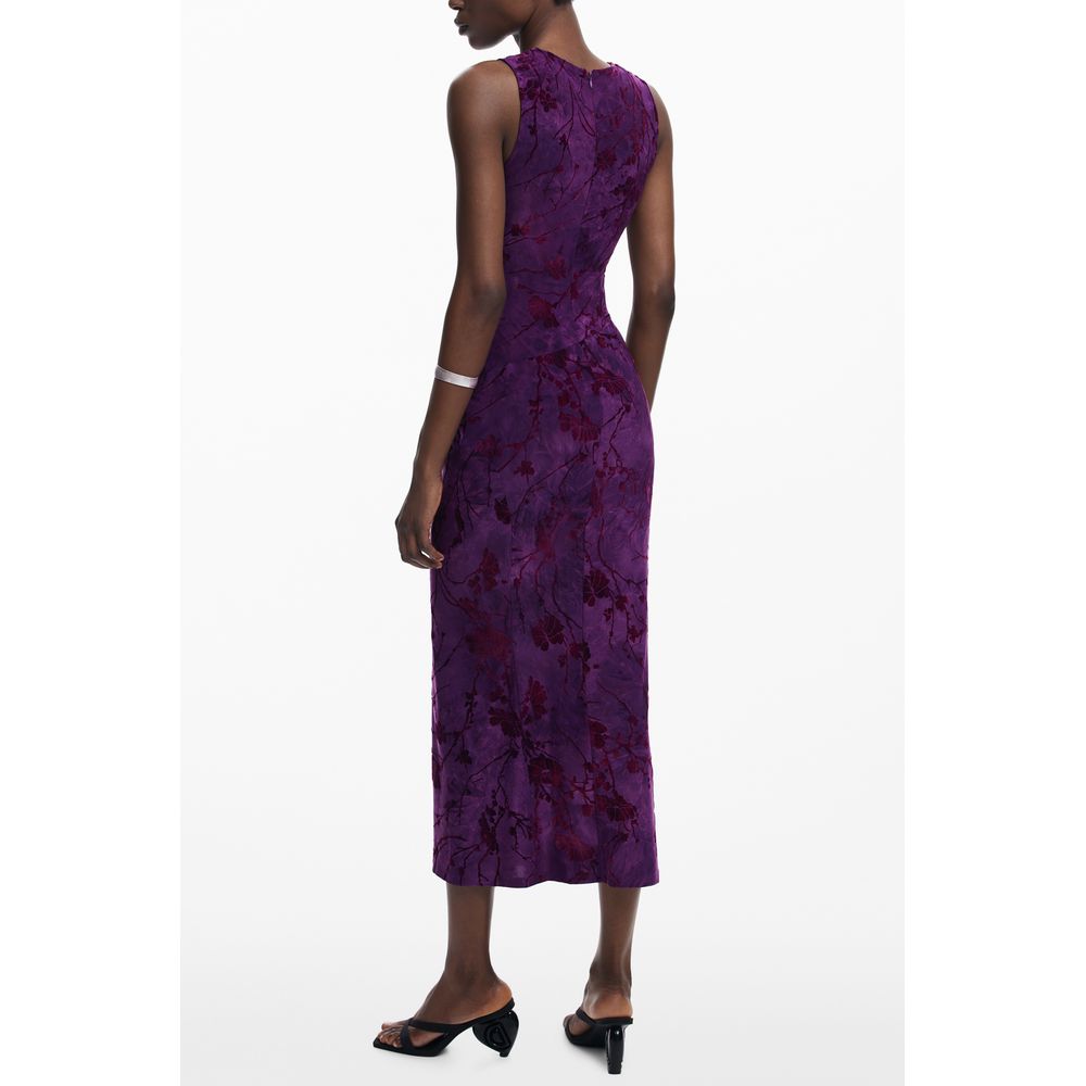 Desigual Lila Polyester Damen Kleid