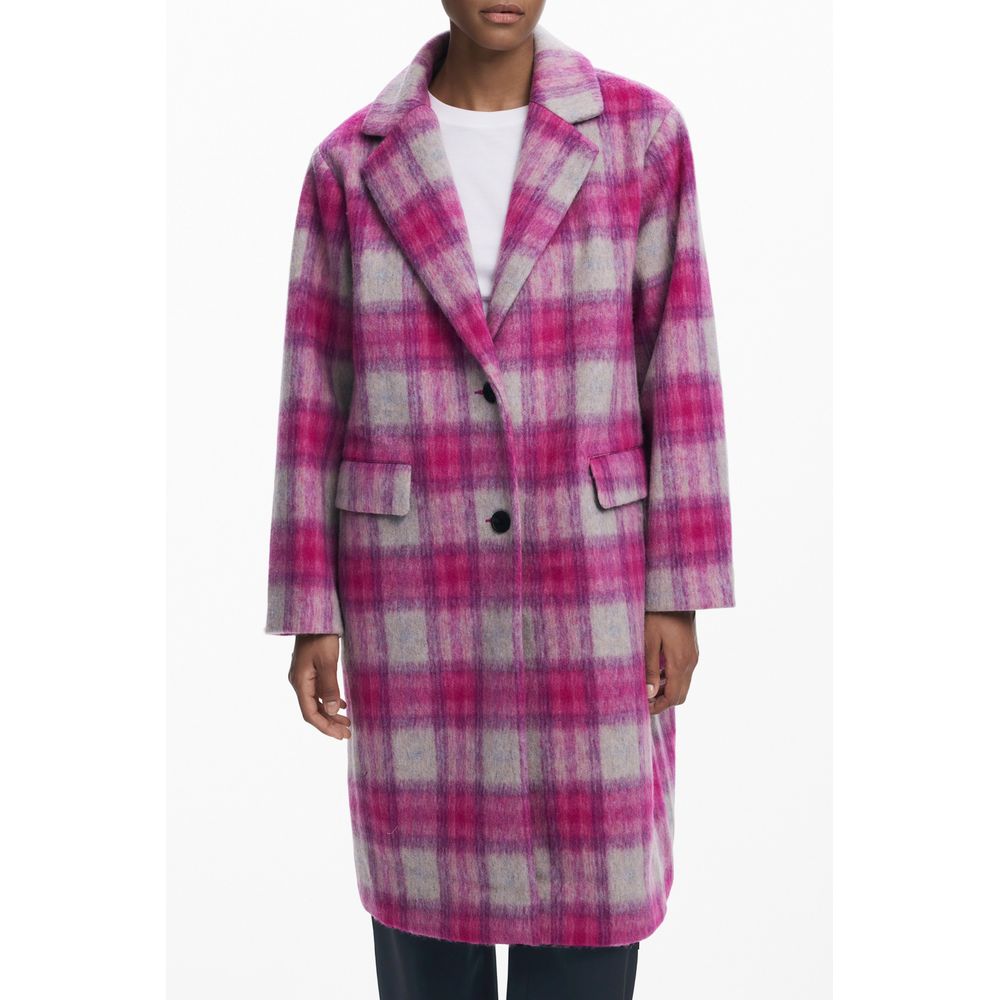 Desigual Rosa Wollmantel für Damen