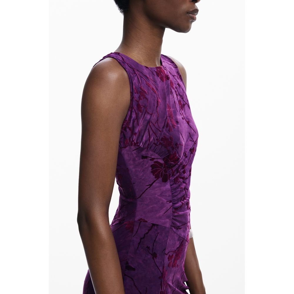 Desigual Lila Polyester Damen Kleid