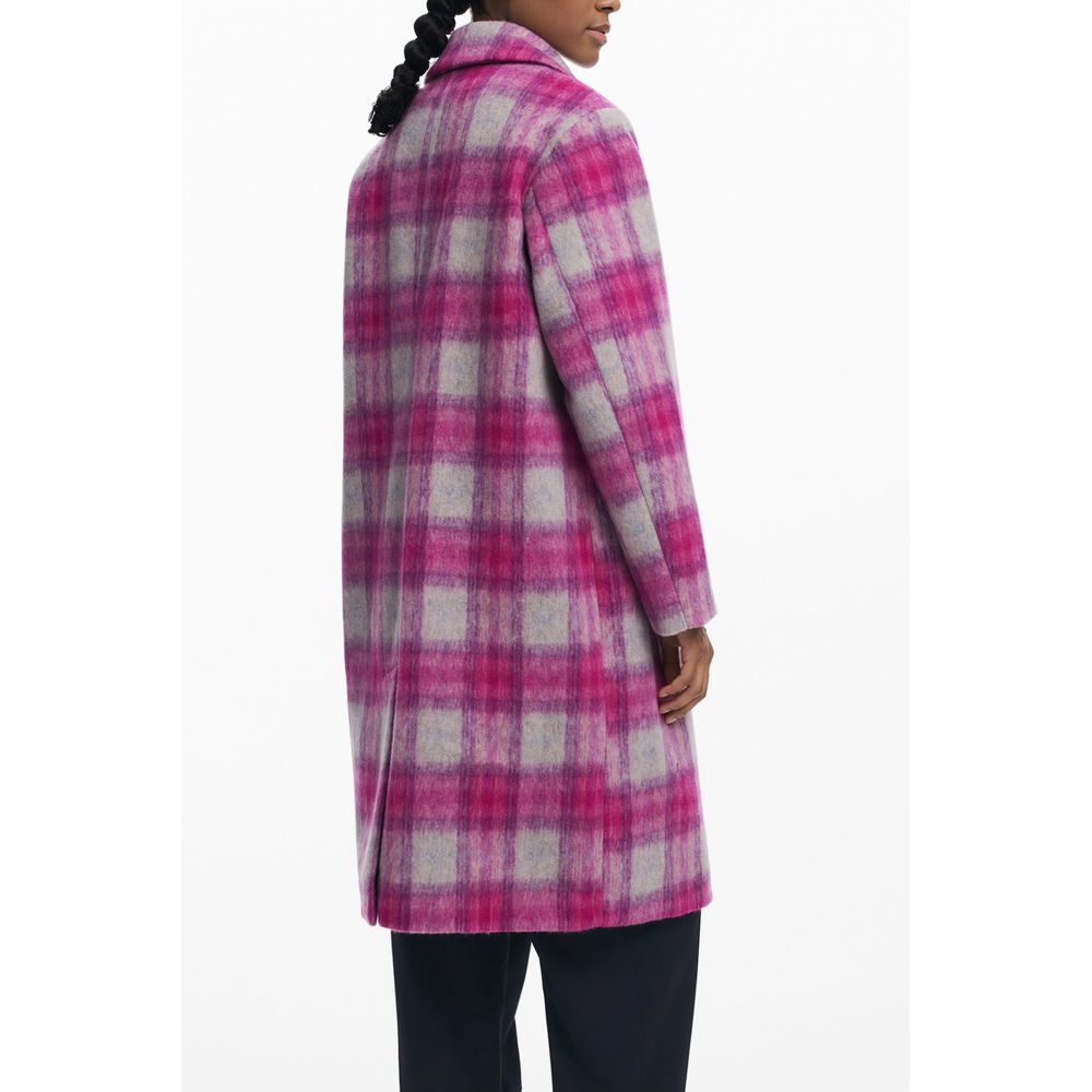 Desigual Rosa Wollmantel für Damen