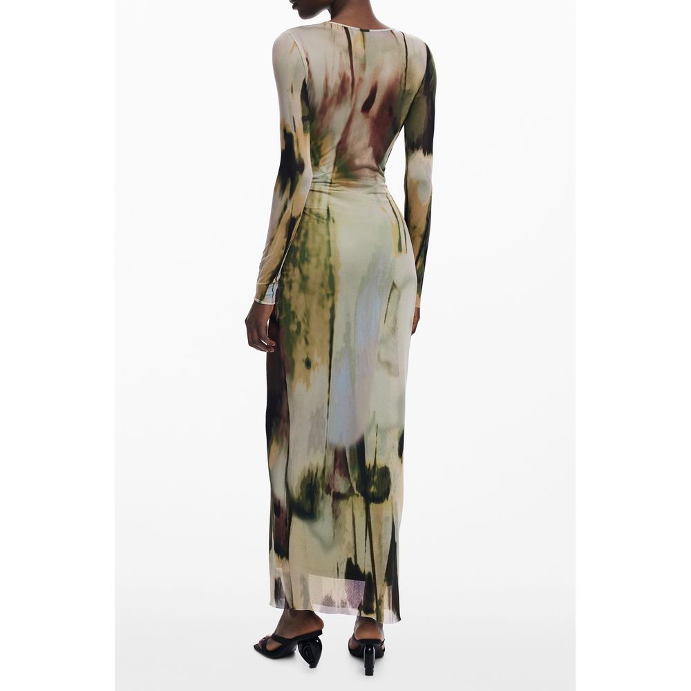 Desigual Grünes Polyester-Damenkleid