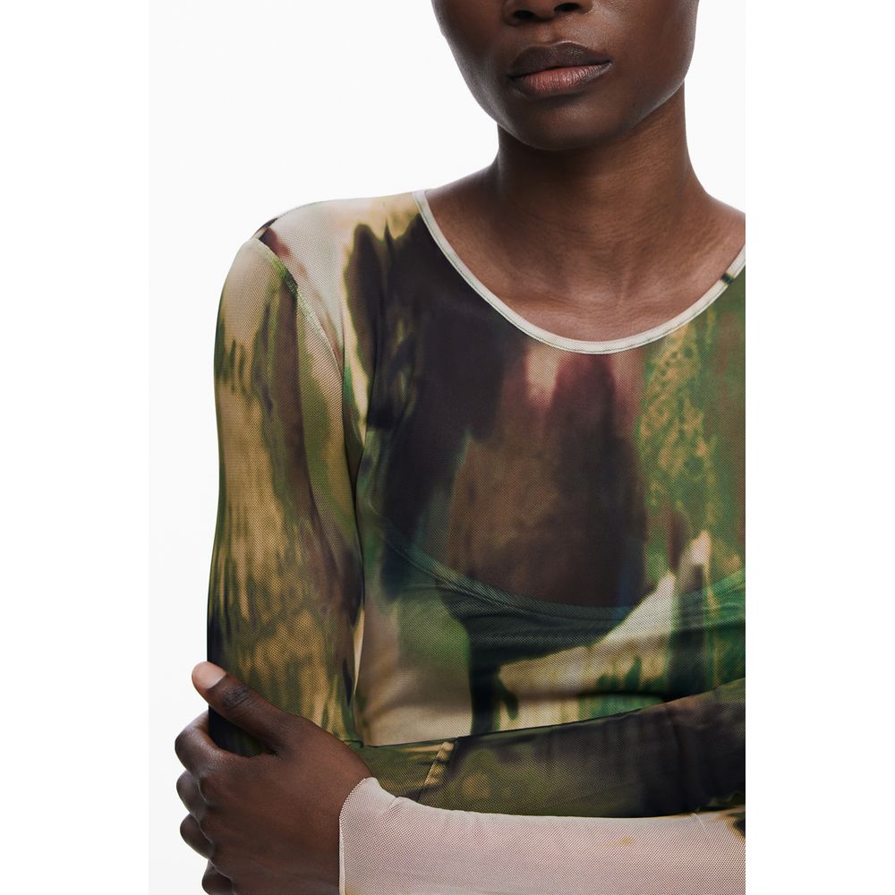 Desigual Grünes Polyester-Damenkleid