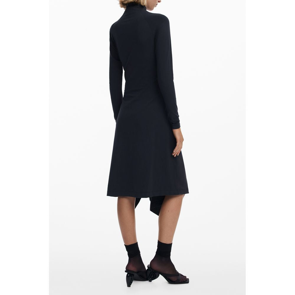 Desigual Schwarzes Baumwollkleid für Damen