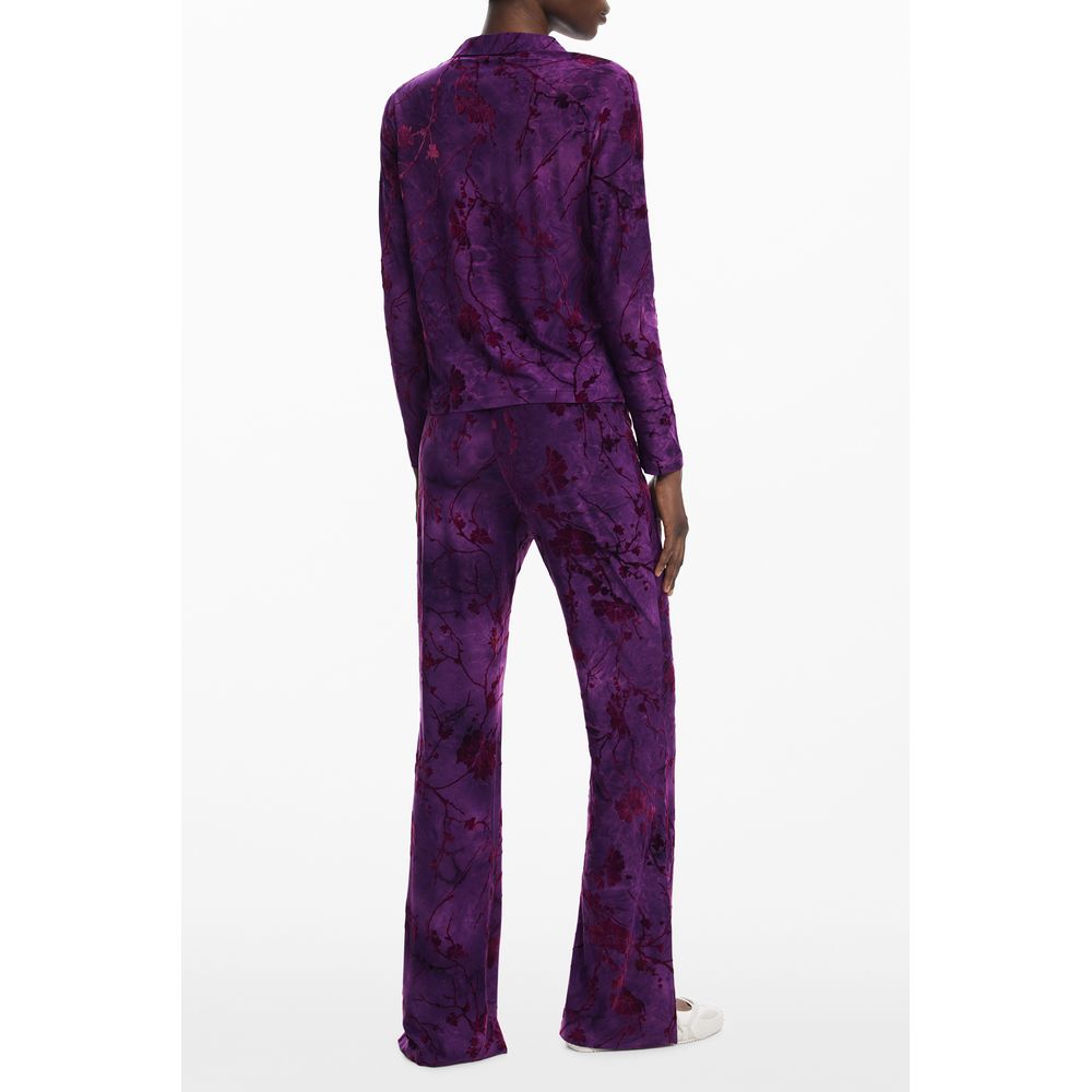 Desigual Lila Polyester Damen Hemd