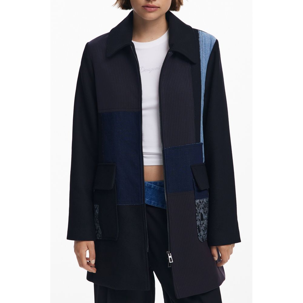 Desigual Schwarze Baumwolljacke für Damen