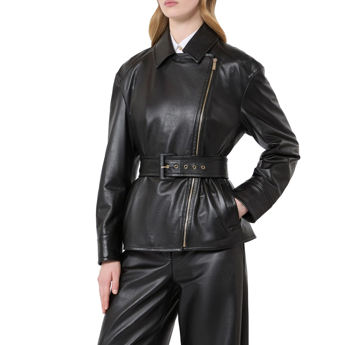 Max Mara Nappa Leather Giusto Jacket