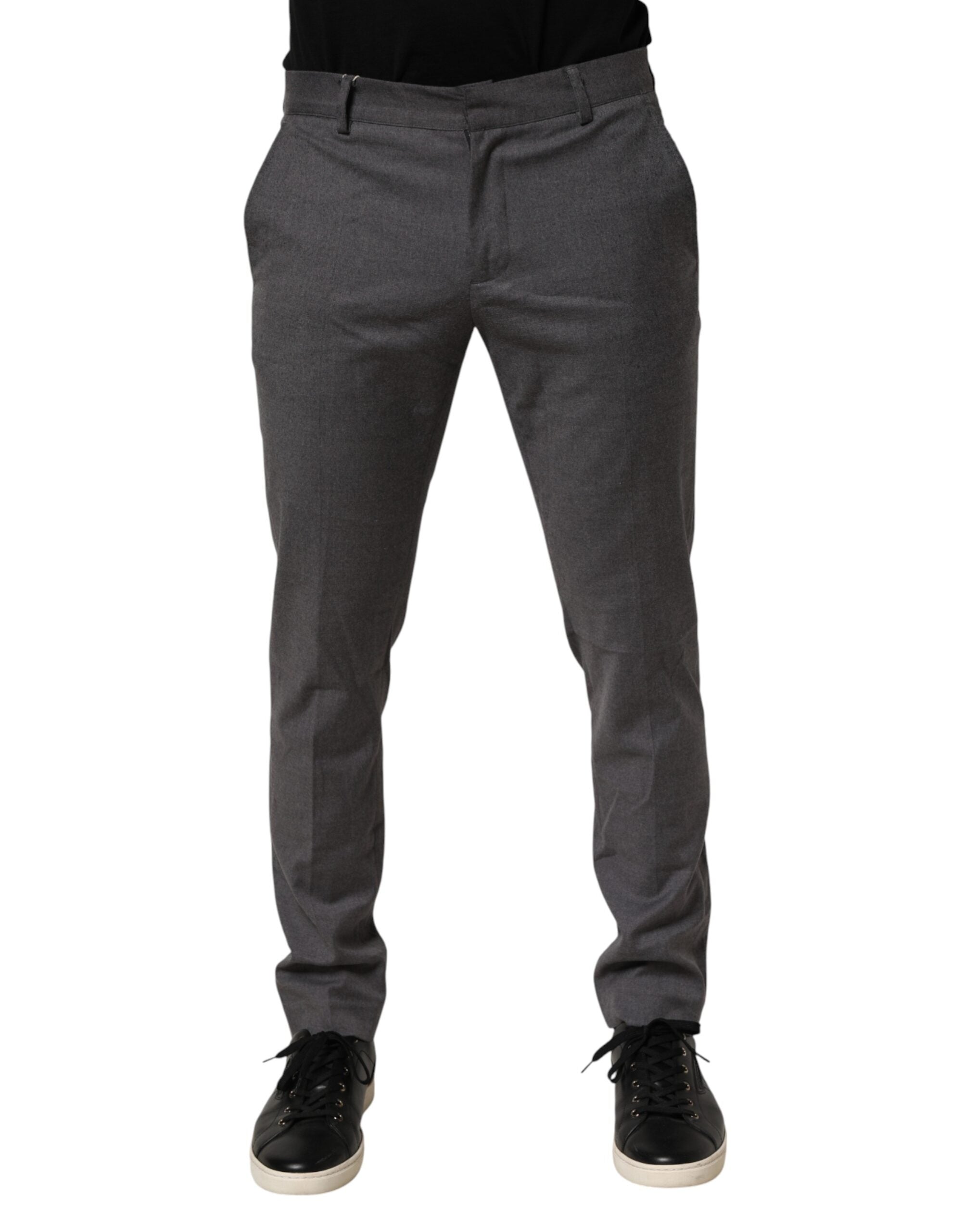 Daniele Alessandrini Graue Polyester-Hose für formelle Anlässe
