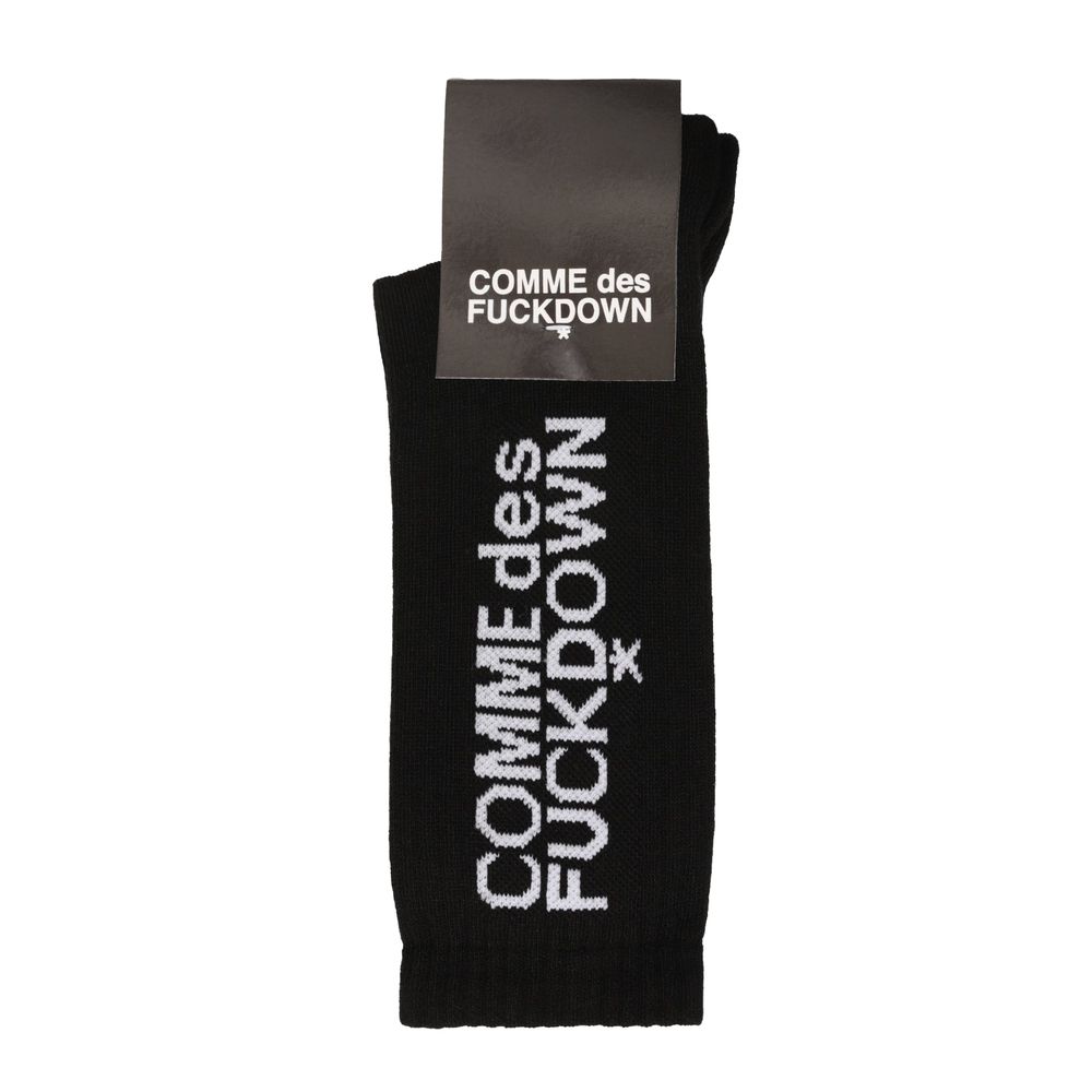 Comme Des Fuckdown Schwarze Baumwollsocke