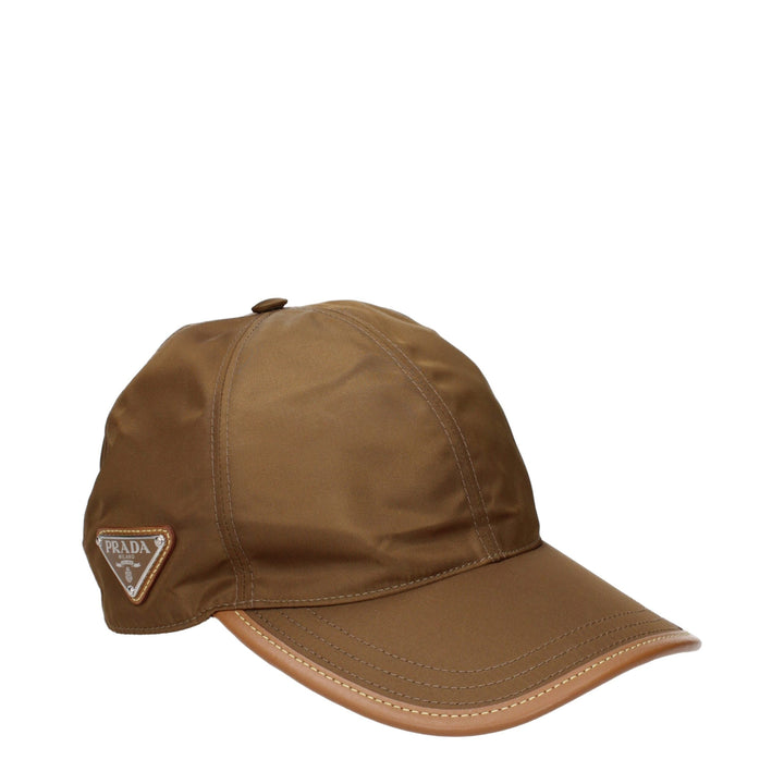 Prada Brown Polyamide Cap (Baseball Hat)