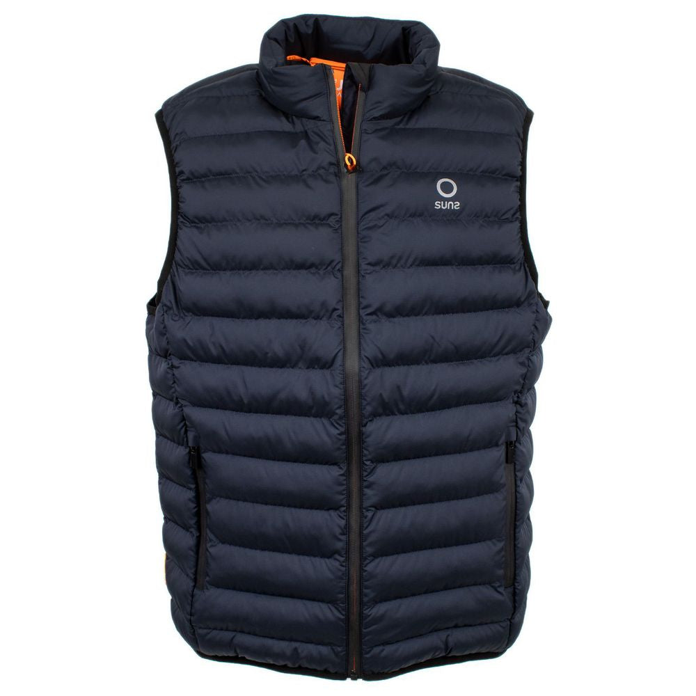 Ärmellose Jacke aus Polyester in Blau von Suns