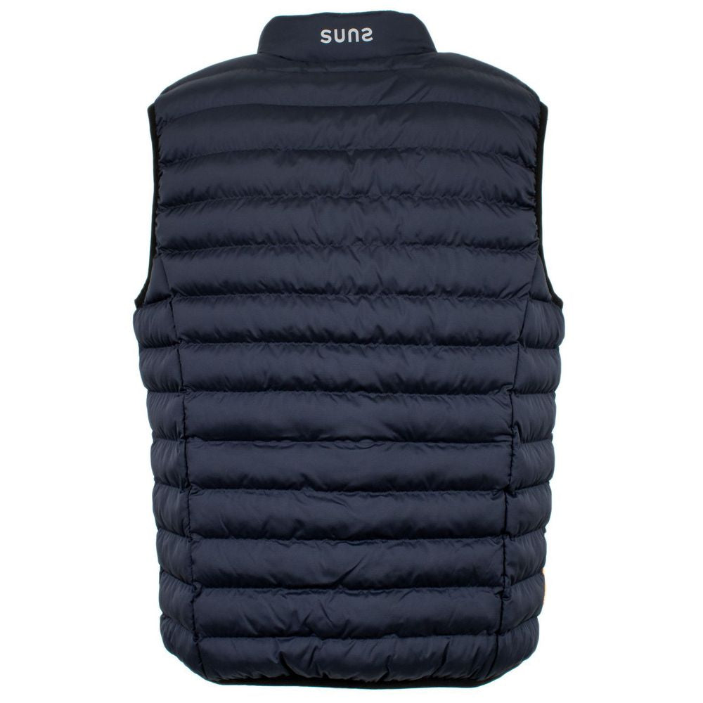 Ärmellose Jacke aus Polyester in Blau von Suns