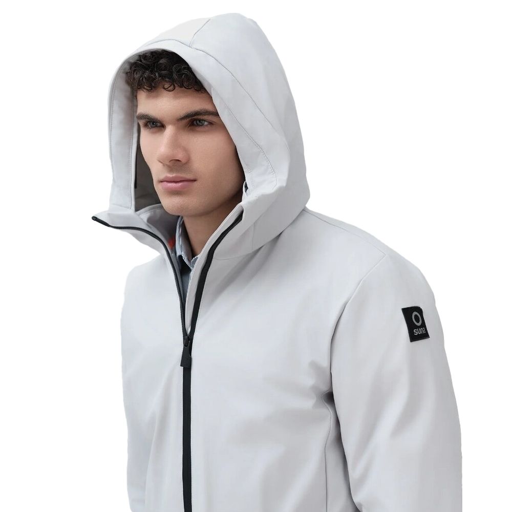 Suns Gray Polyester Jackets & Coat