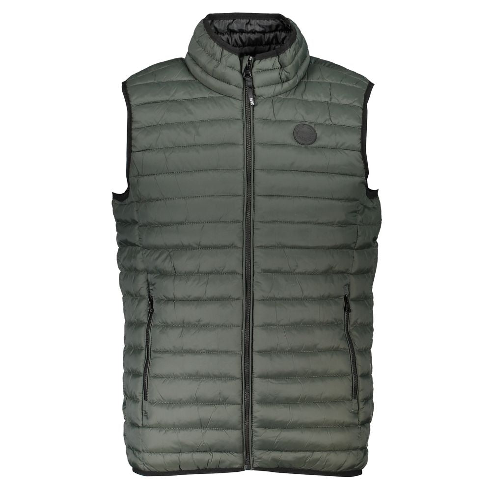 Gianmarco Venturi Grüne ärmellose Jacke aus Polyamid