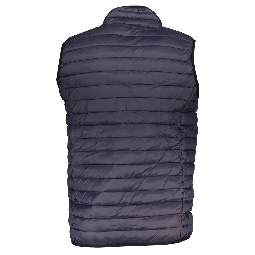 Gianmarco Venturi – Ärmellose Jacke aus blauem Polyamid