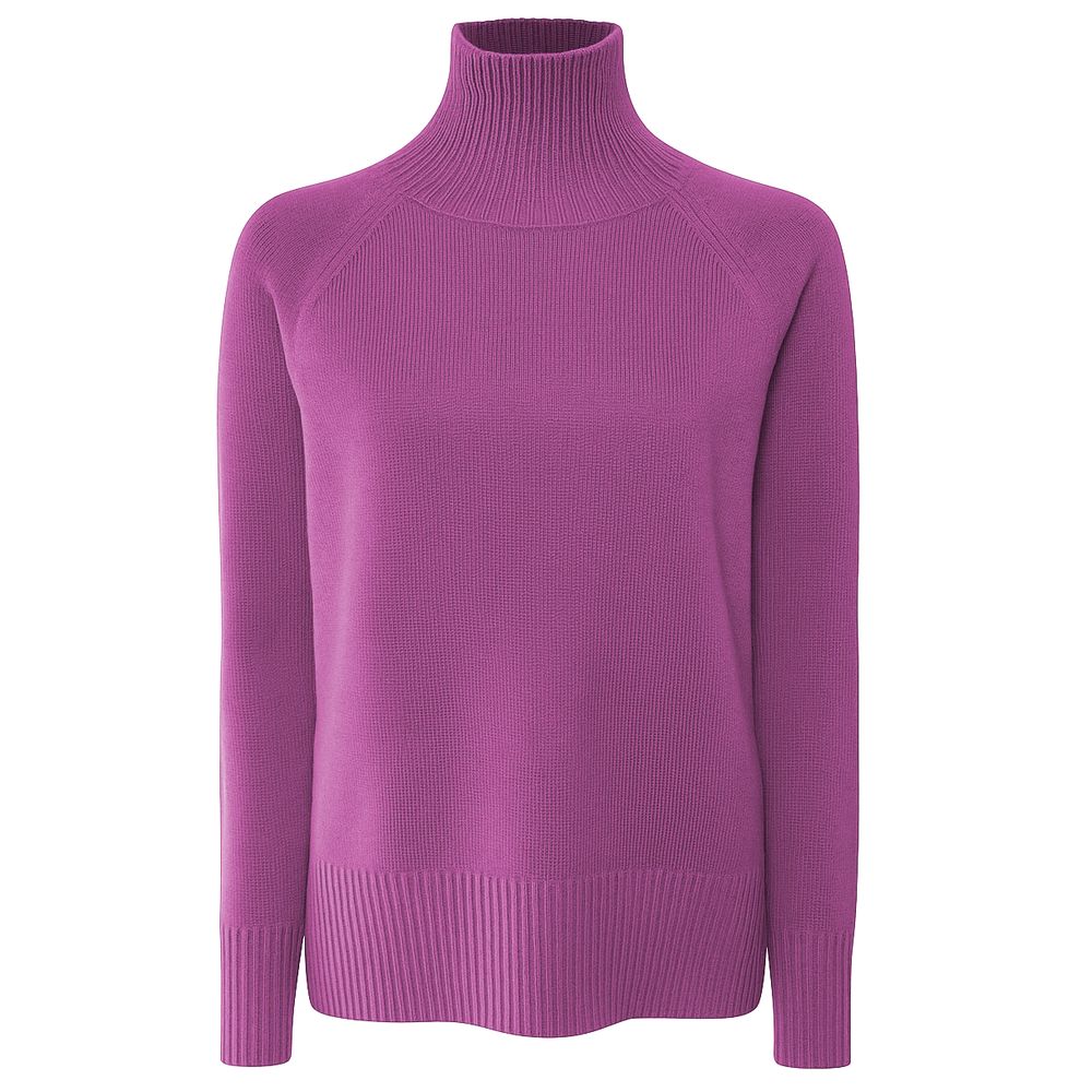 Emilio Romanelli Purple Cashmere Women Sweater