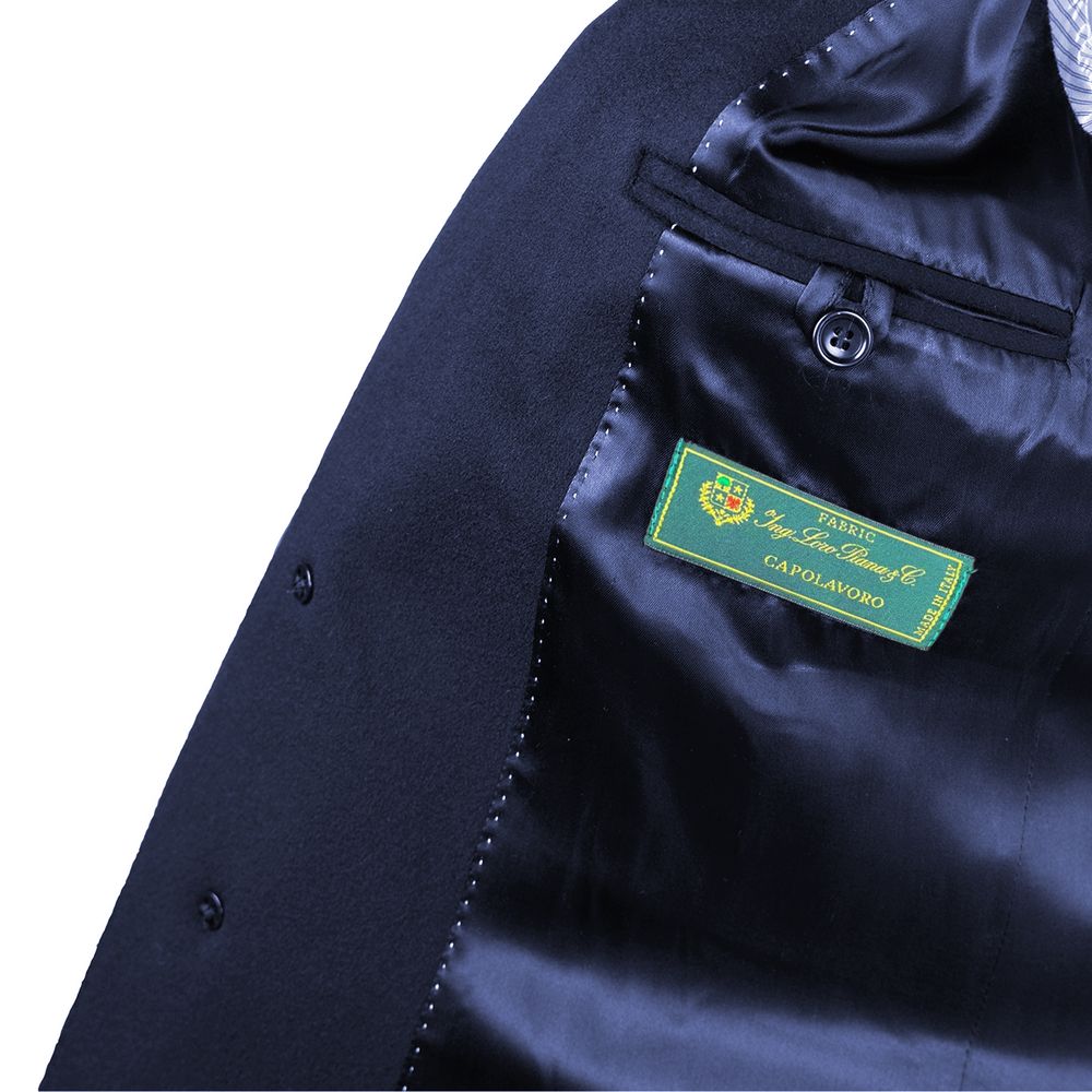 Blaue Wolljacke für Herren, Made in Italy