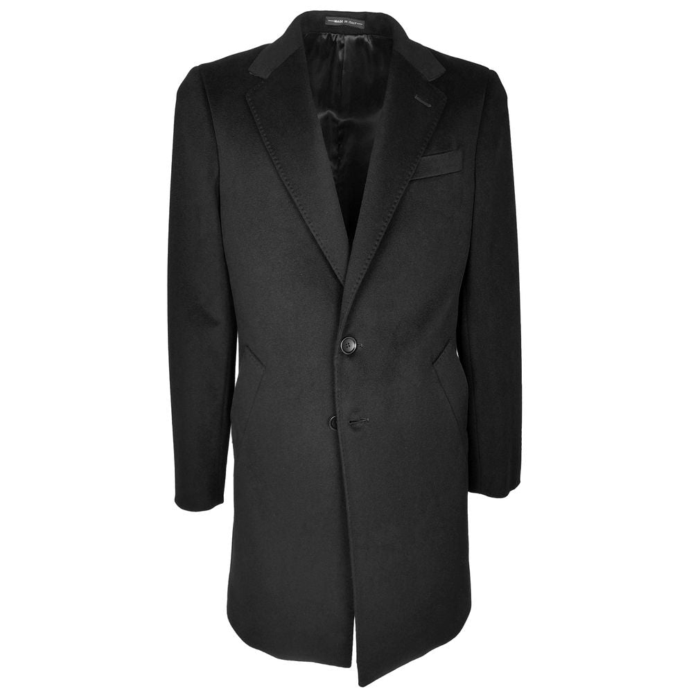 Schwarze Wolljacke für Herren, Made in Italy