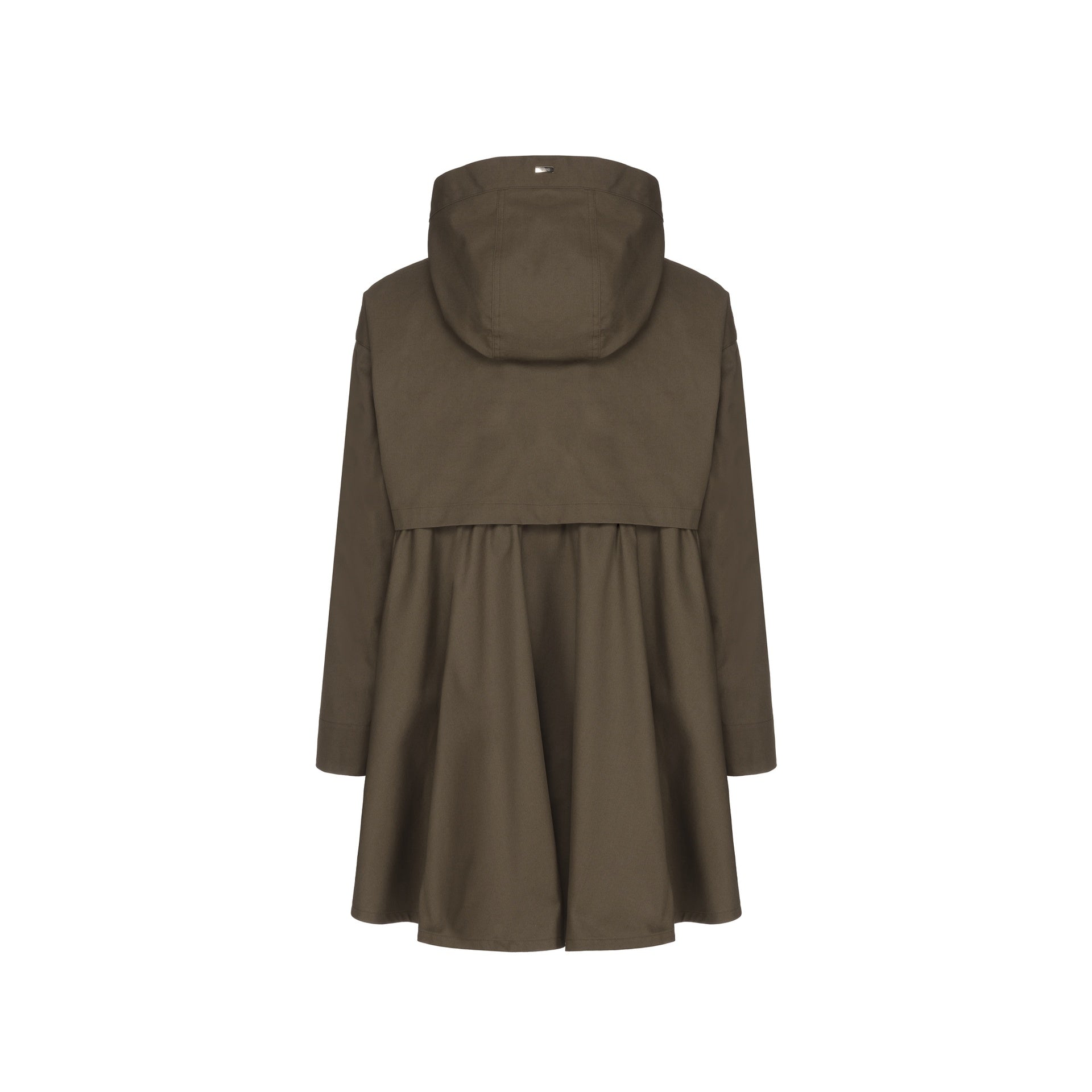 Herno Ruffled Flared Coat – Siebentaschen