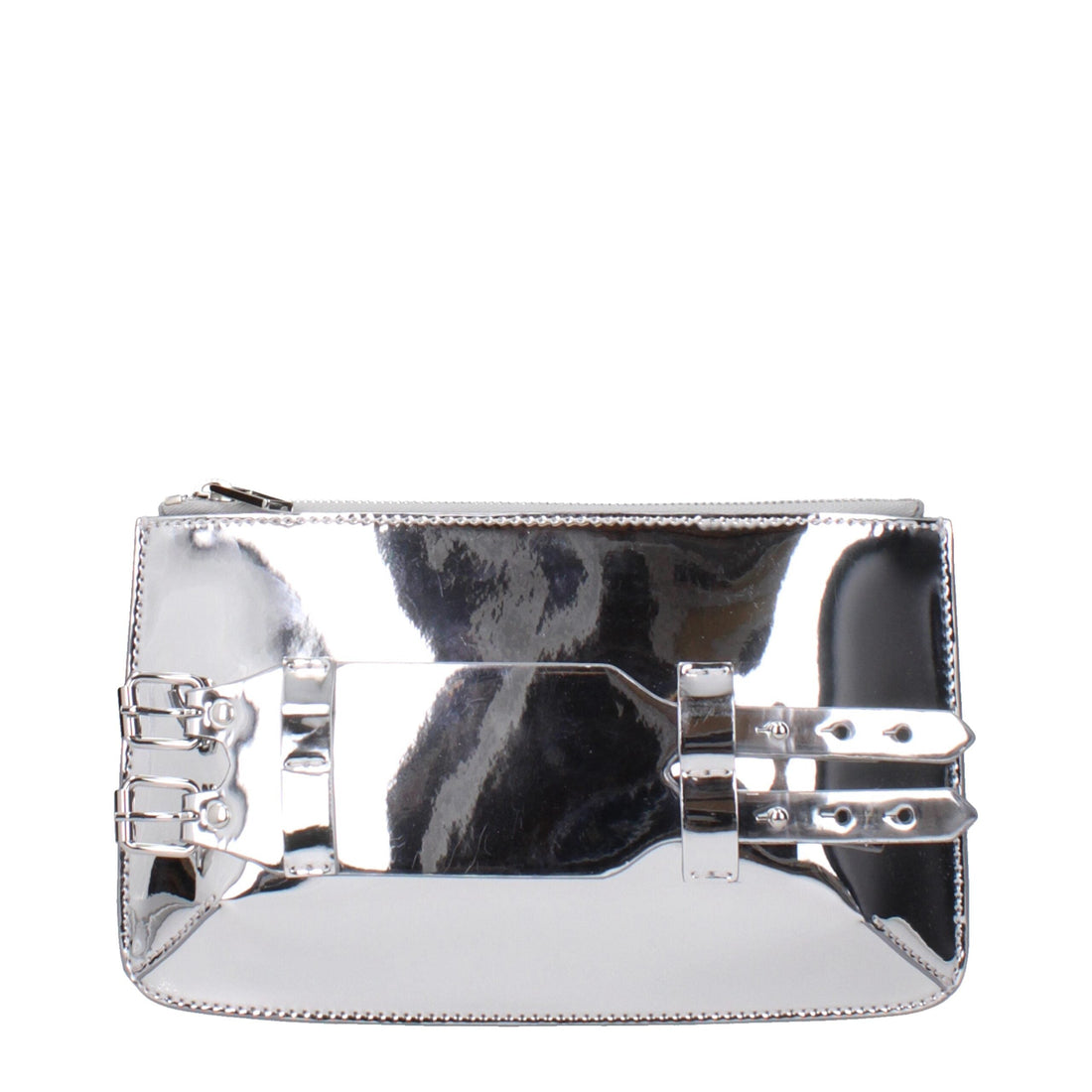 Maison Margiela Gray Leather Clutch Bag