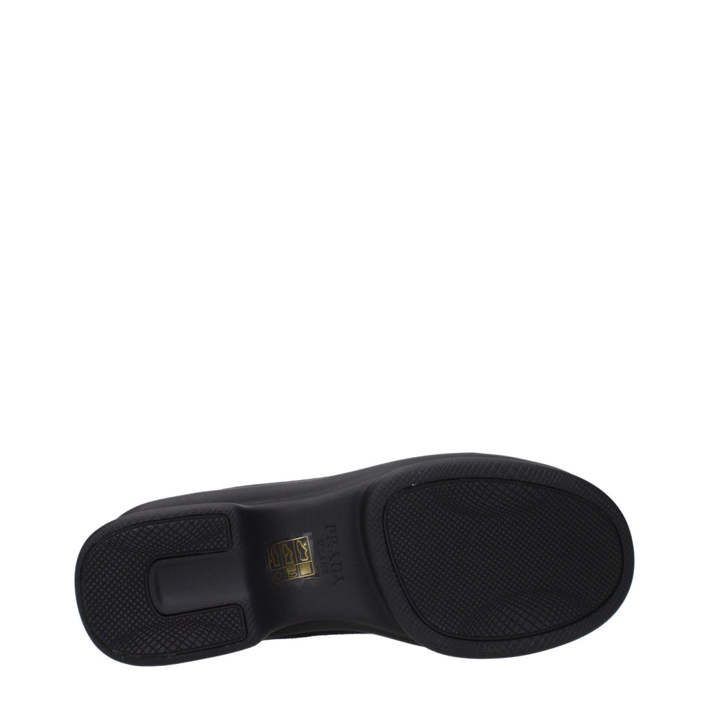 Prada Black Fibres Mules