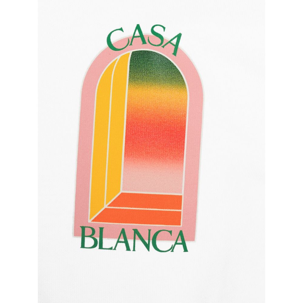 Casablanca White Cotton T-Shirt