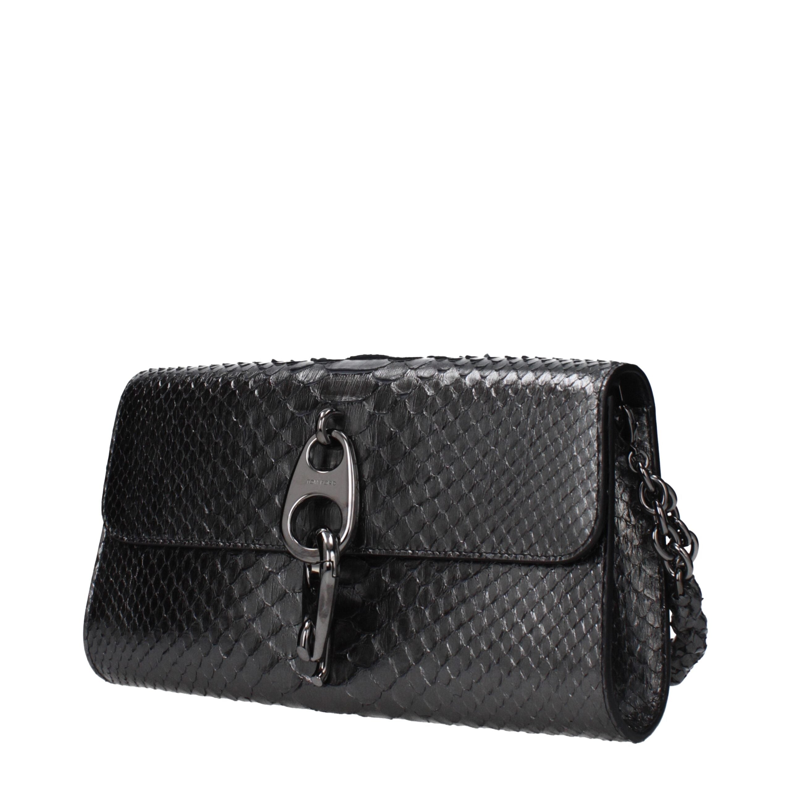 Tom Ford Gray Skin Clutch Bag