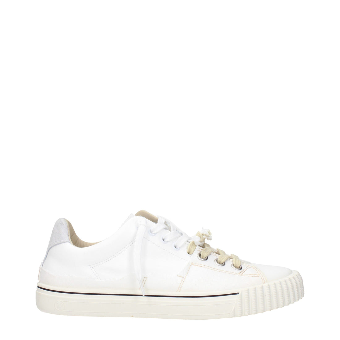 Maison Margiela White Leather Low Top Sneakers